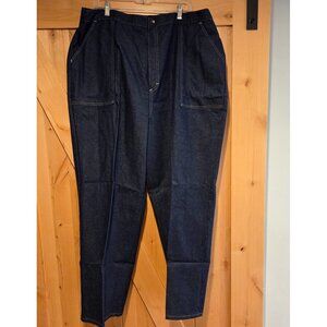 New! Vintage Sears Womens Jeans Sz 42 Full Pull on Elastic Waist 42x300.5" USA